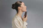 Model in profile using Photo Plus Deep Lift under her chin